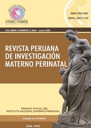 					Ver Vol. 9 Núm. 2 (2020): Revista Peruana de Investigación Materno Perinatal
				